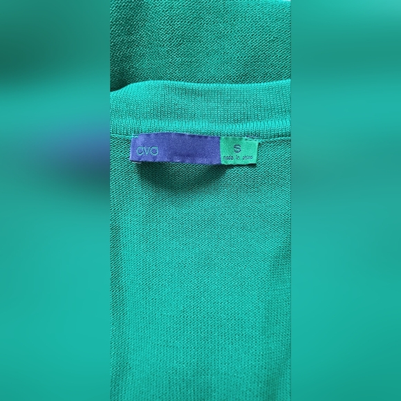 NWOT! Chic Athleisure Colorblock Green/Blue Ava Women's Preppy Midi-Dress Small - Picture 4 of 9